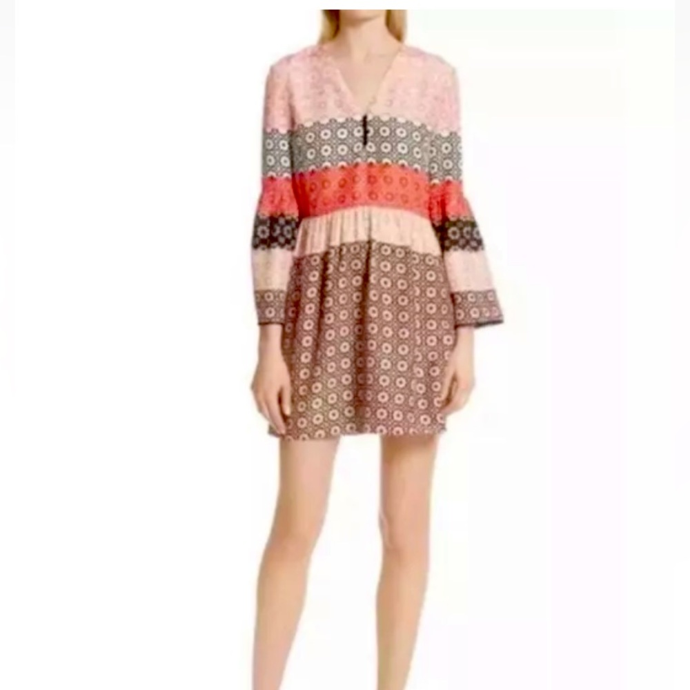 Derek Lam Silk Bell Sleeve Sundress Women Size 4 Cottagecore Feminine